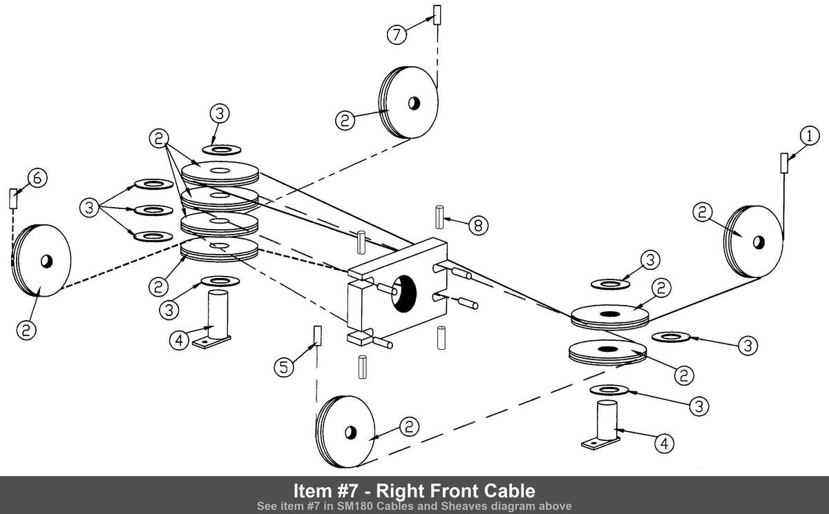 Item #7 - Right Front Cable