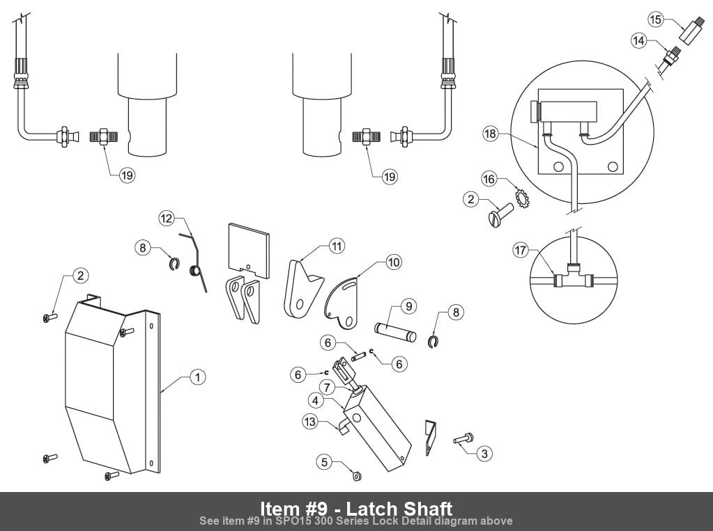 Item #9 - Latch Shaft