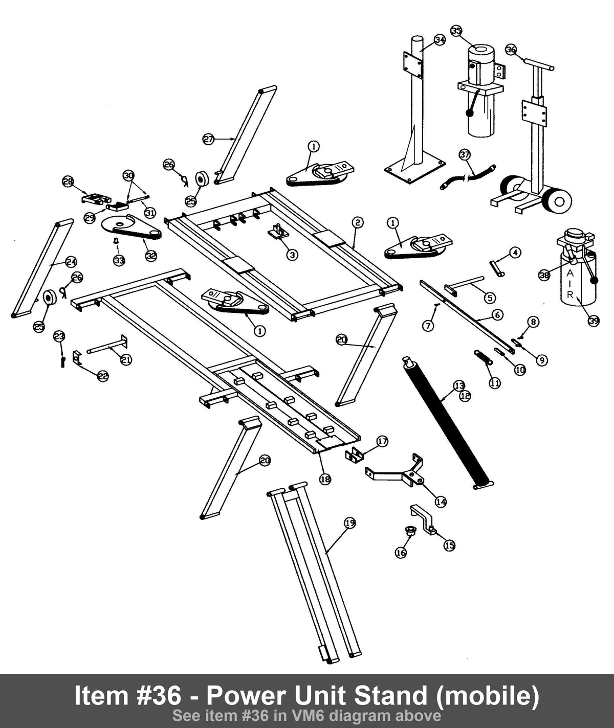 Item #36 - Power Unit Stand (mobile)