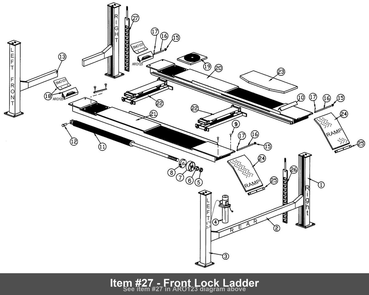 Item #27 - Front Lock Ladder