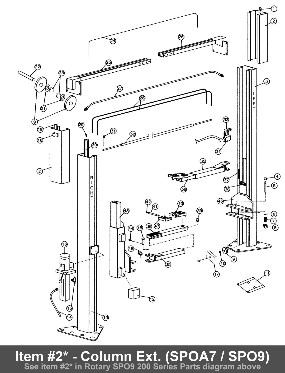 Item #2* - Column Ext. (SPOA7 / SPO9)