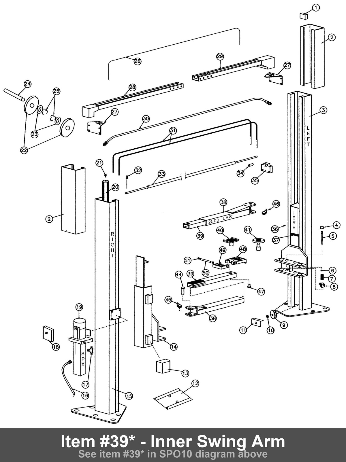 Item #39* - Inner Swing Arm