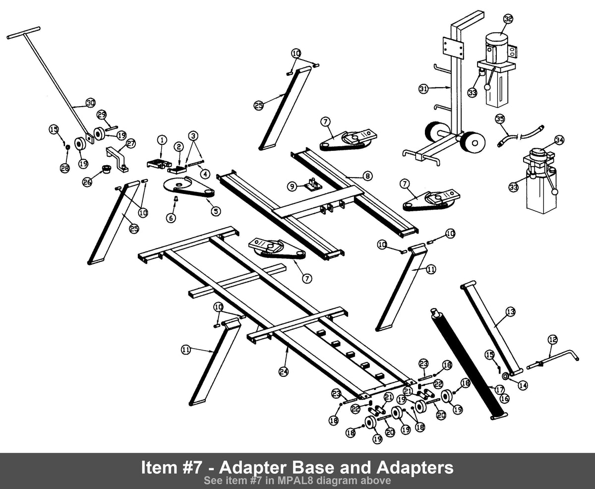 Adapter Base and Adapters - Rotary FJ2261