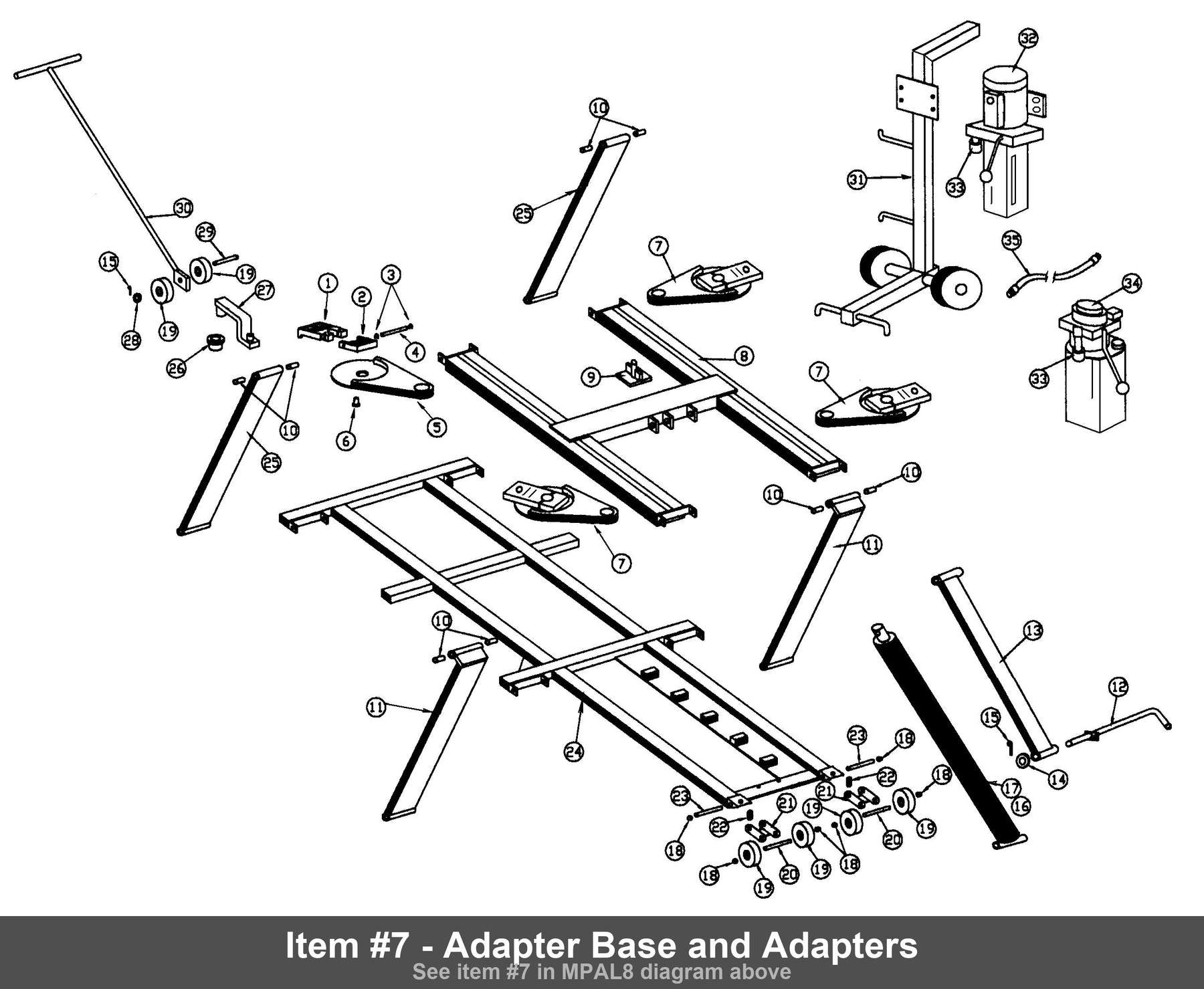 Item #7 - Adapter Base and Adapters