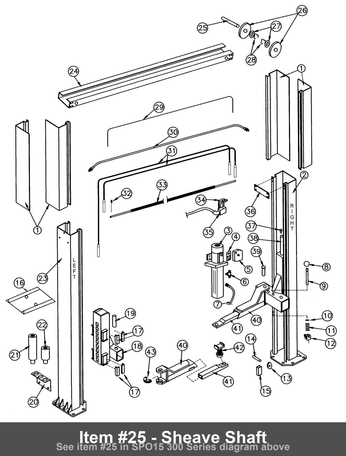 Item #25 - Sheave Shaft