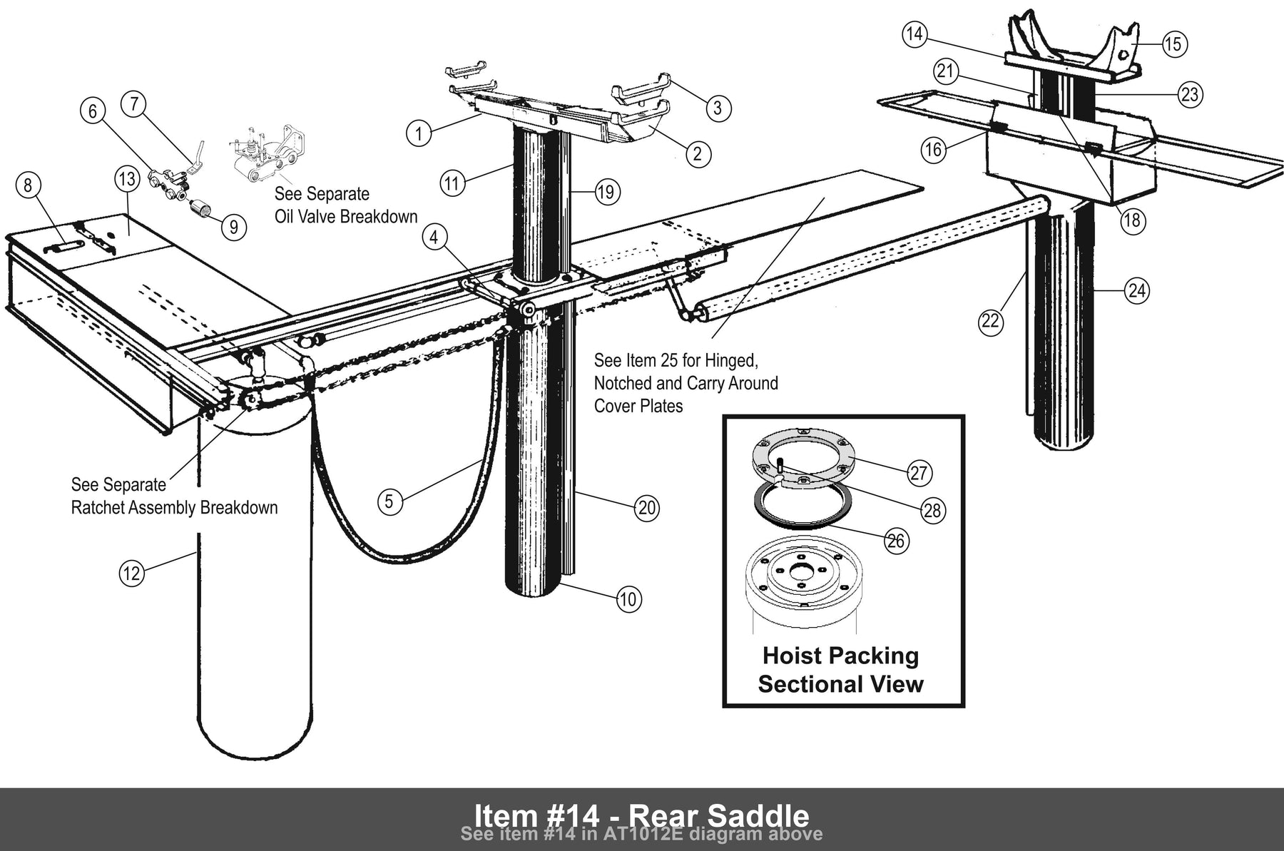 Item #14 - Rear Saddle