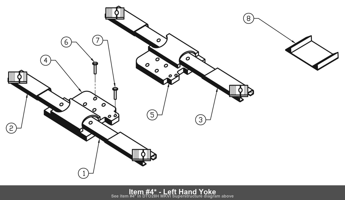 Left Hand Yoke - Rotary FJ2231