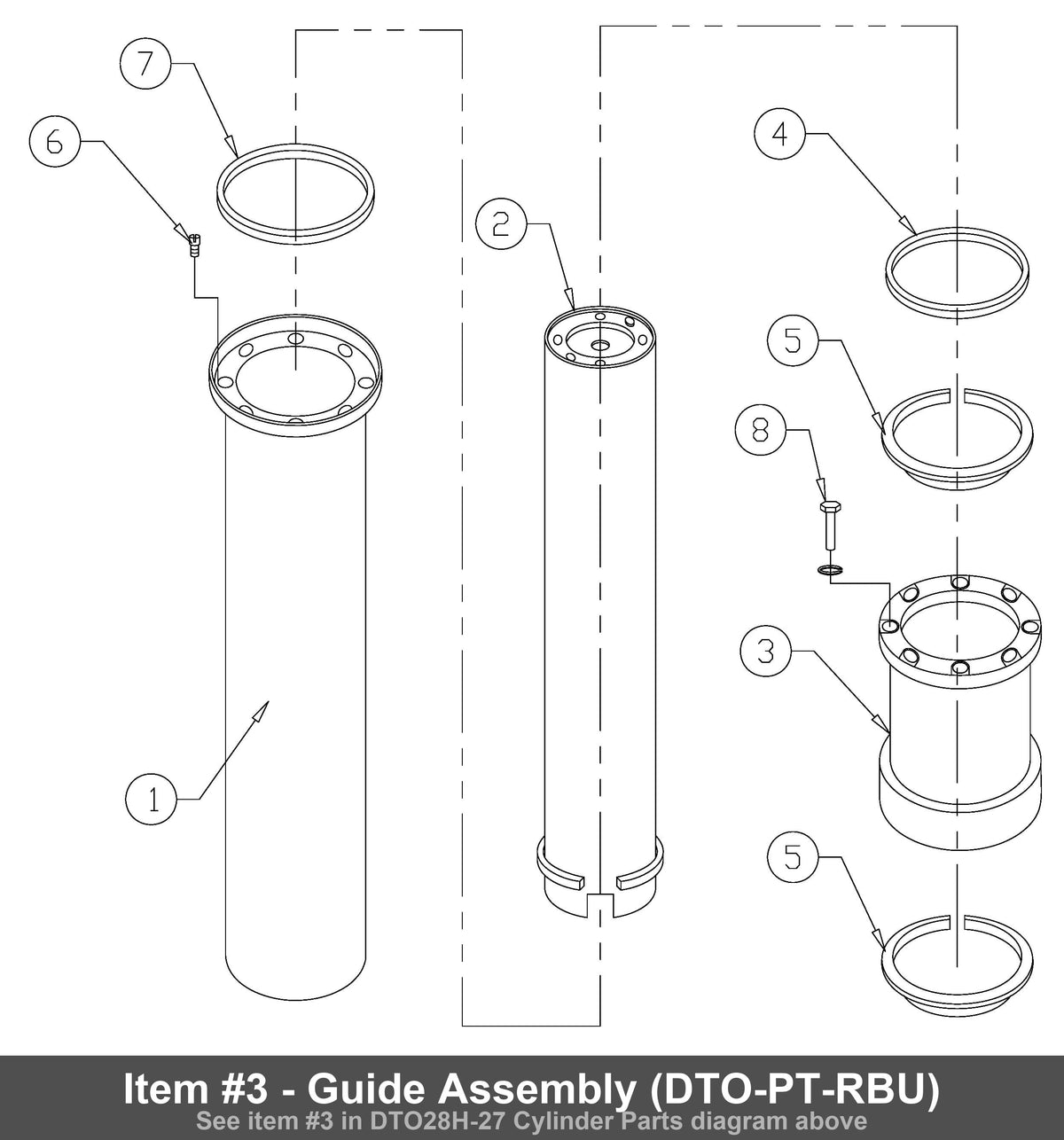 Item #3 - Guide Assembly (DTO-PT-RBU)