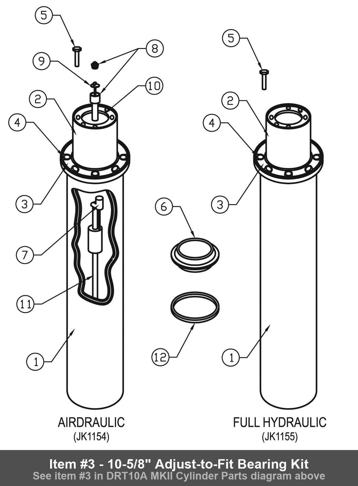 Item #3 - 10-5/8" Adjust-to-Fit Bearing Kit