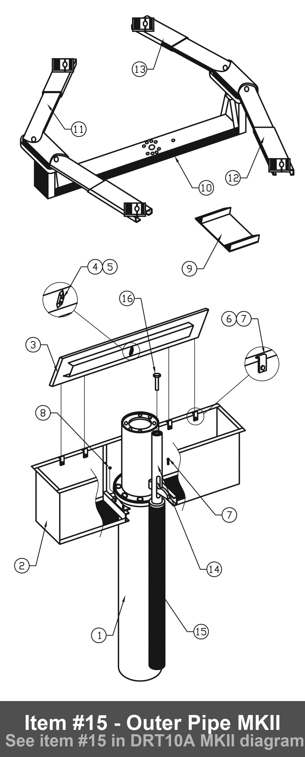 Item #15 - Outer Pipe MKII