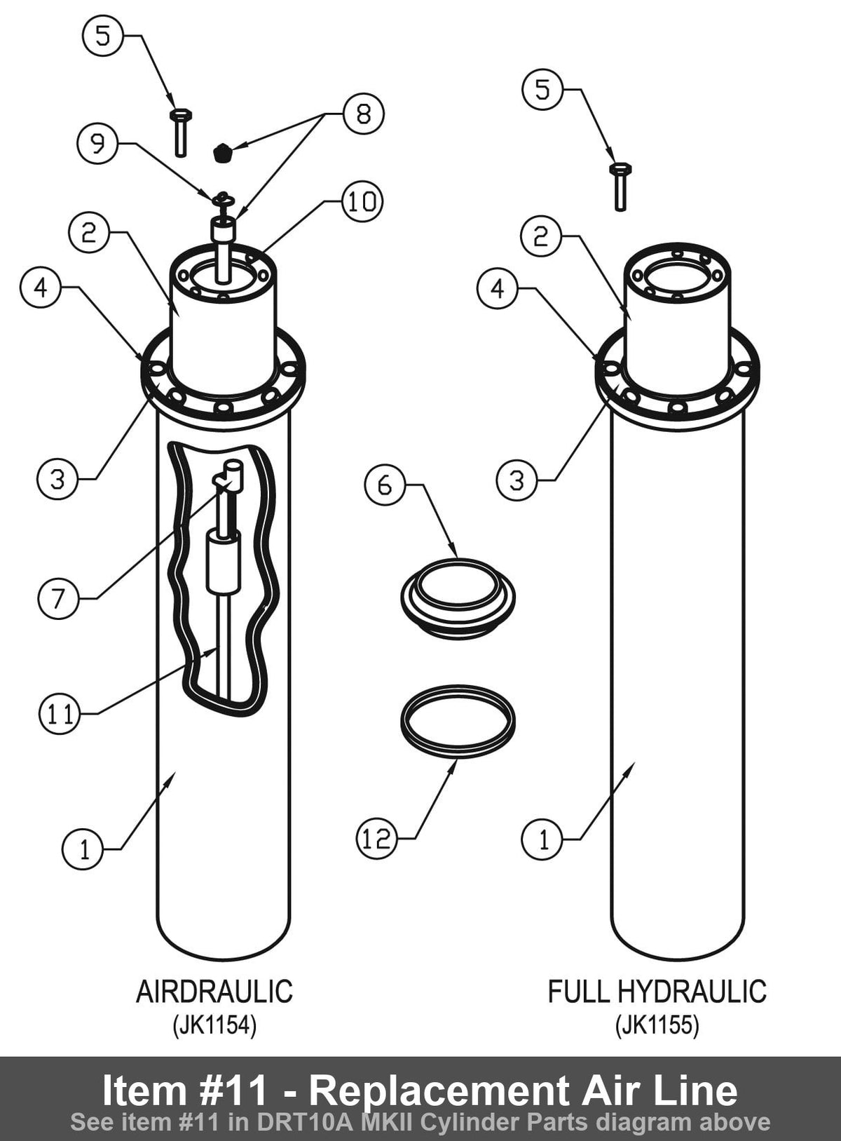 Replacement Air Line - Rotary JX160
