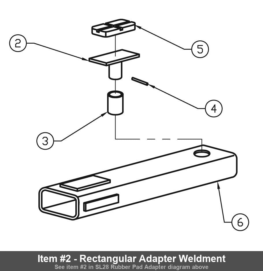 Item #2 - Rectangular Adapter Weldment