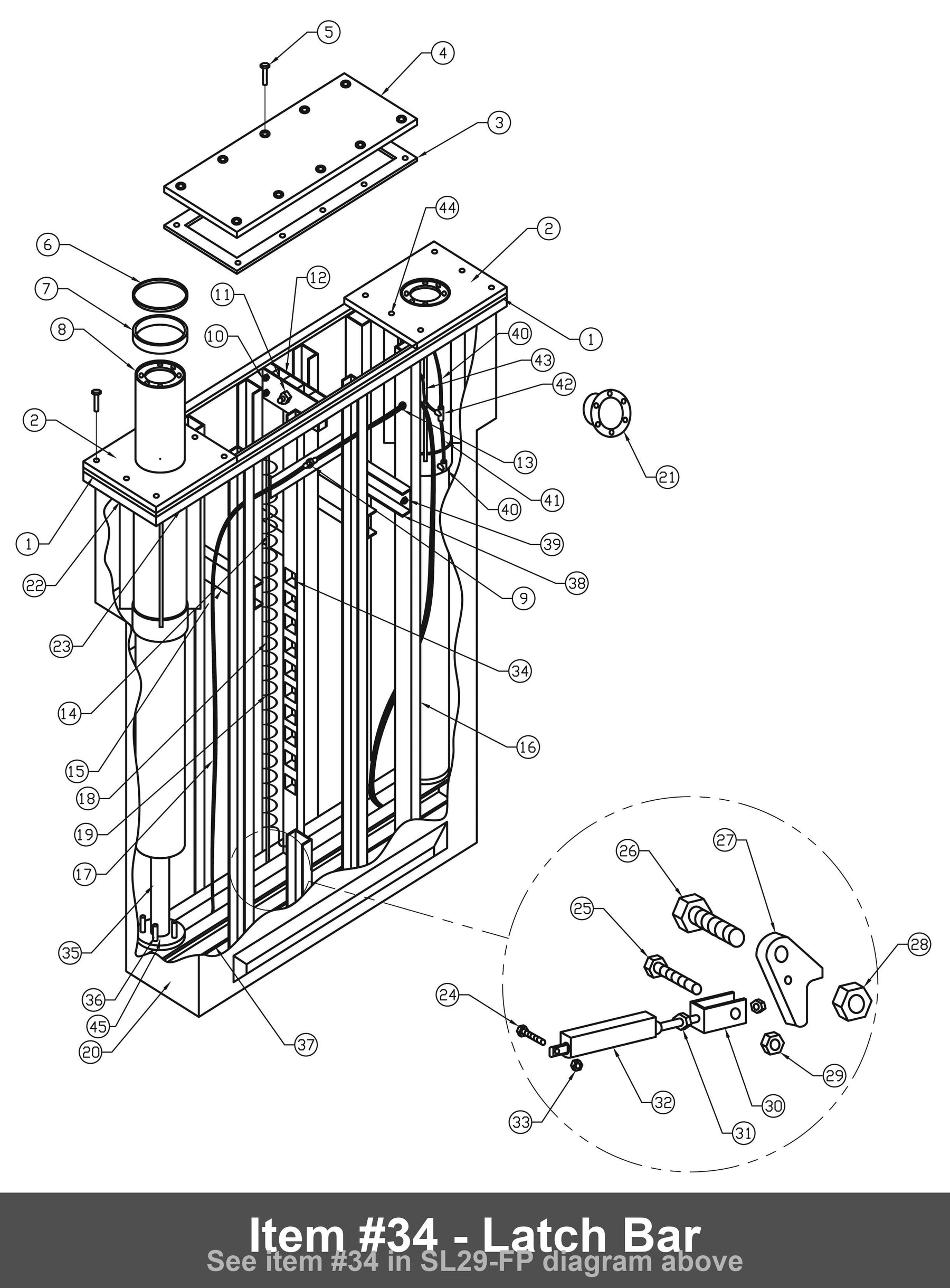 Item #34 - Latch Bar