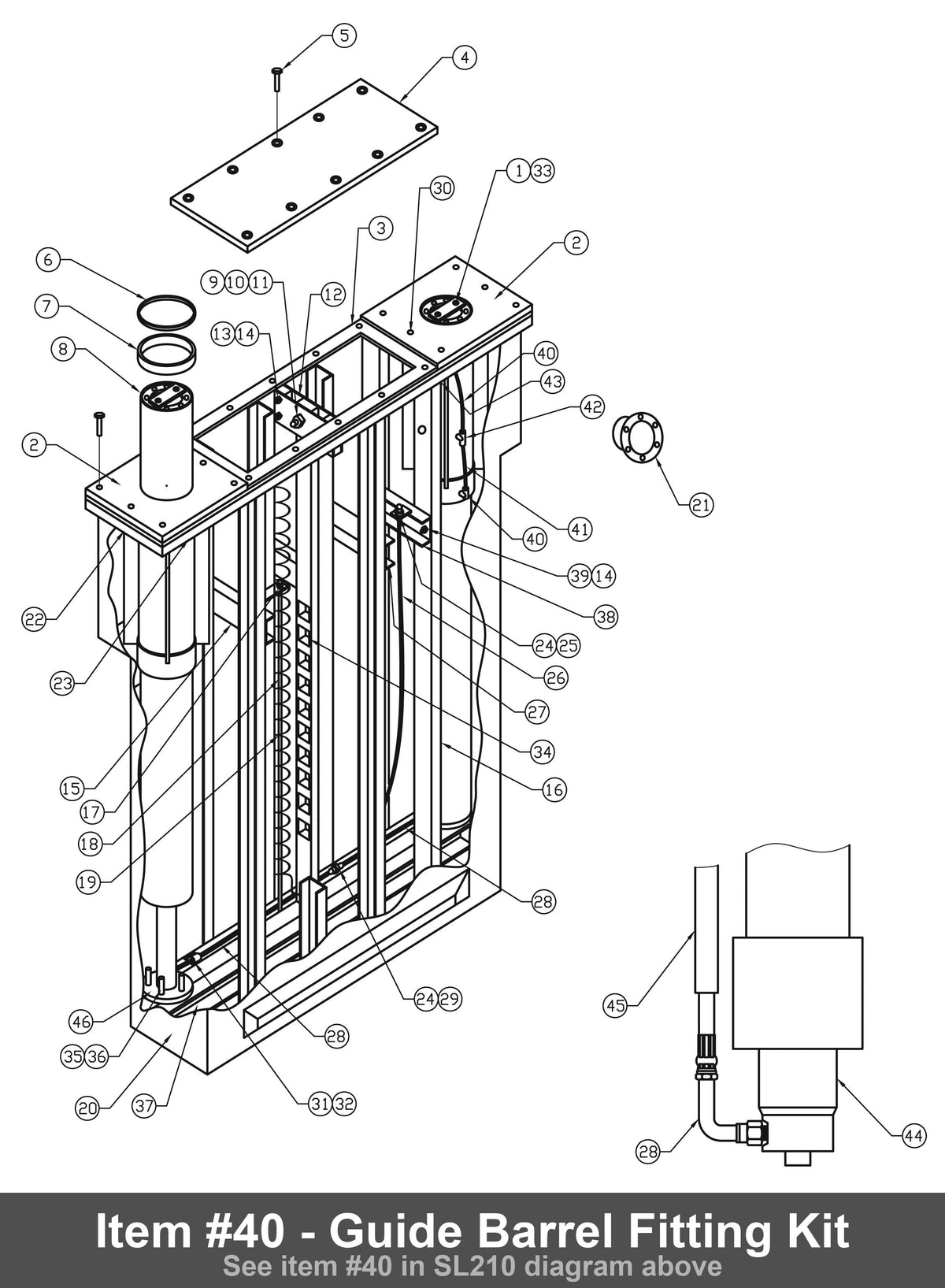 Item #40 - Guide Barrel Fitting Kit