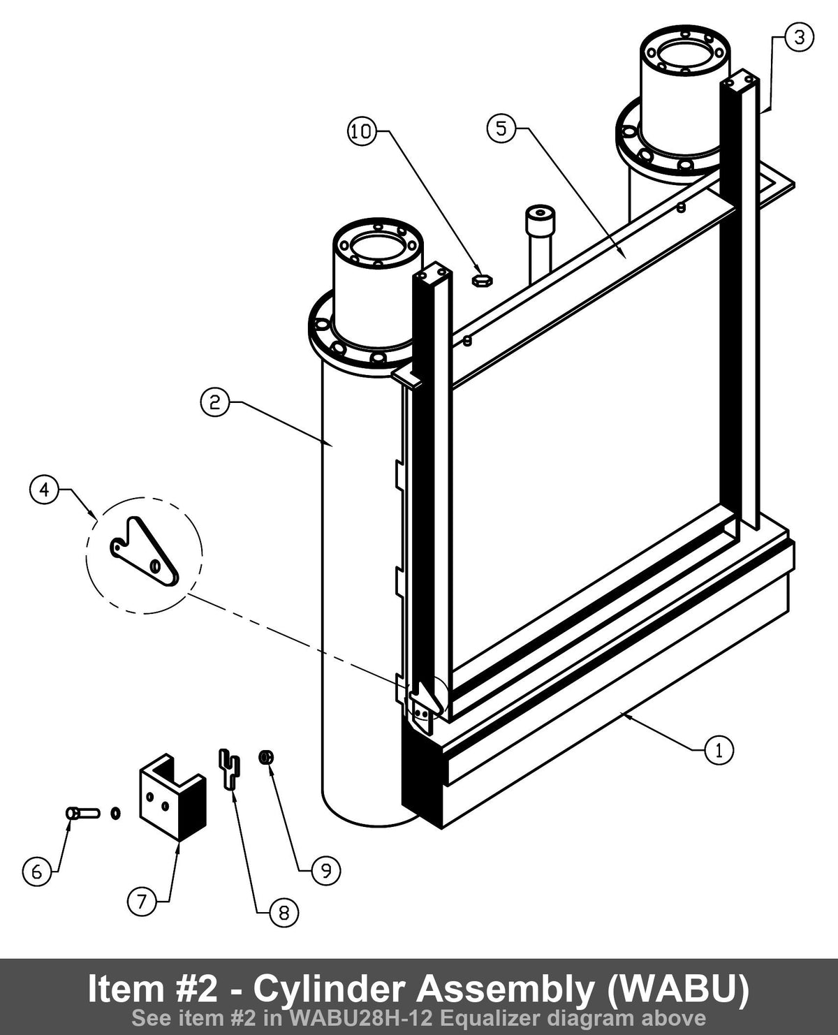 Cylinder Assembly (WABU) - Rotary JG189