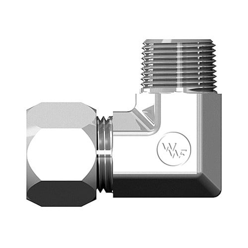 Ferrule Lock Male 90 Elbow, 5/8 Tube - 1/2 Male Pipe