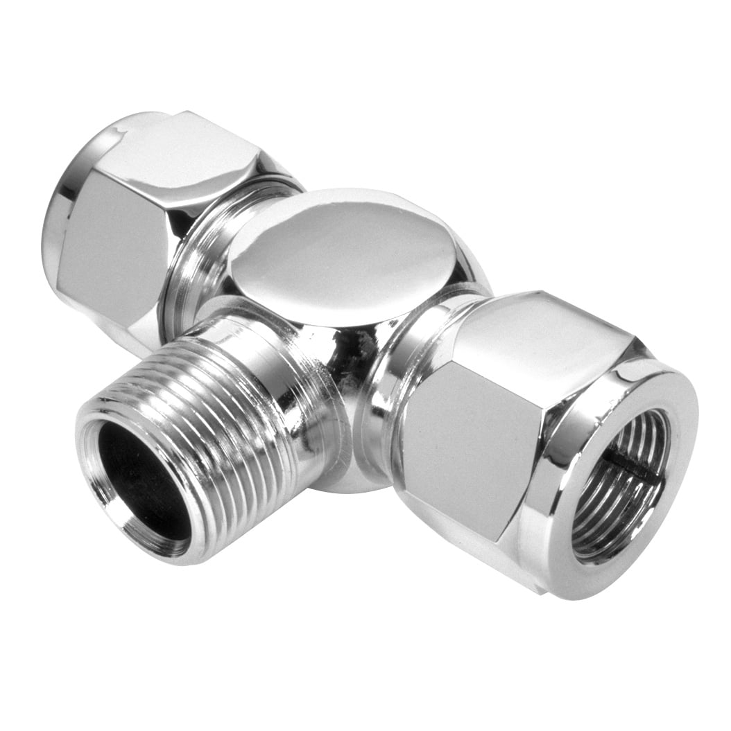 LENZ 600-12-12-8 M Br Tee, 3/4 Tube - 3/4 Tube - 1/2 M Pipe