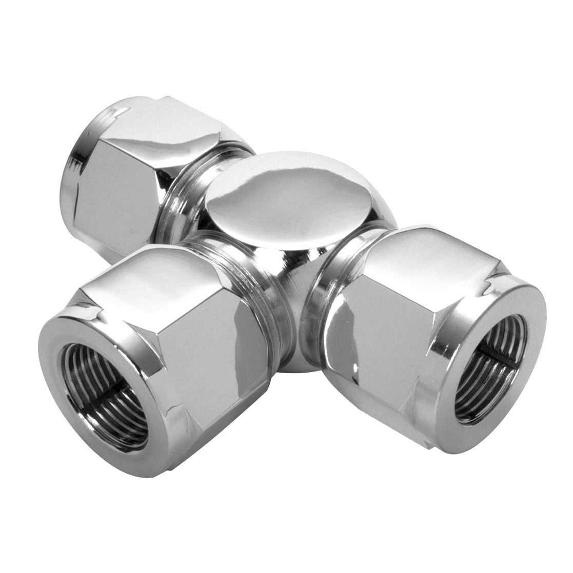LENZ 700-8-8-8 Tee Union, 1/2 Tube End - All Openings