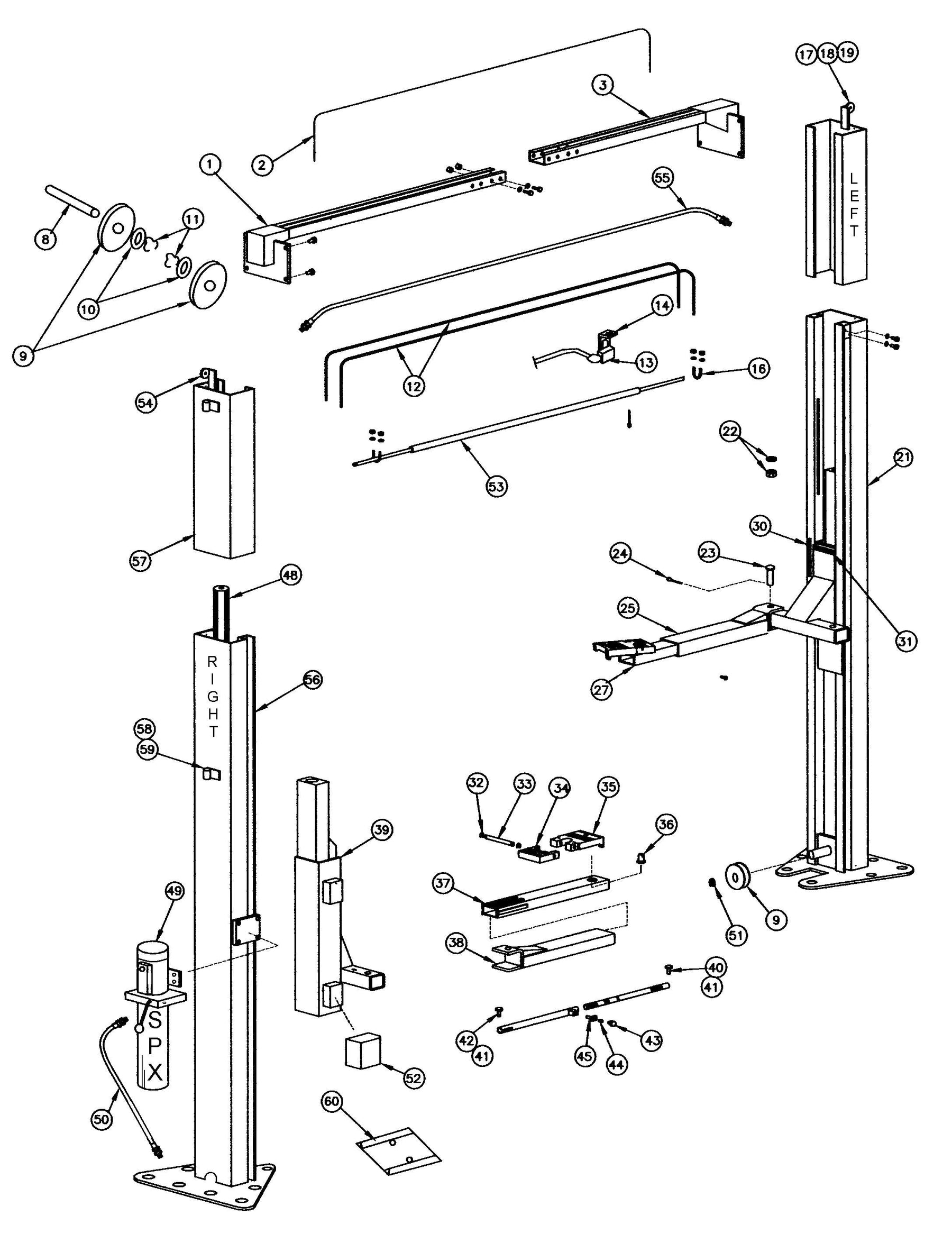 Rotary SPO88 parts diagram — this part is item 53 (Full Breakdown)